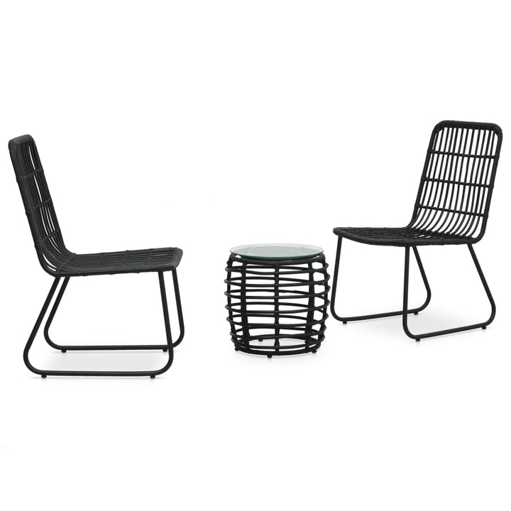 Set Mobilier De Bistro, 3 Piese, , Poliratan