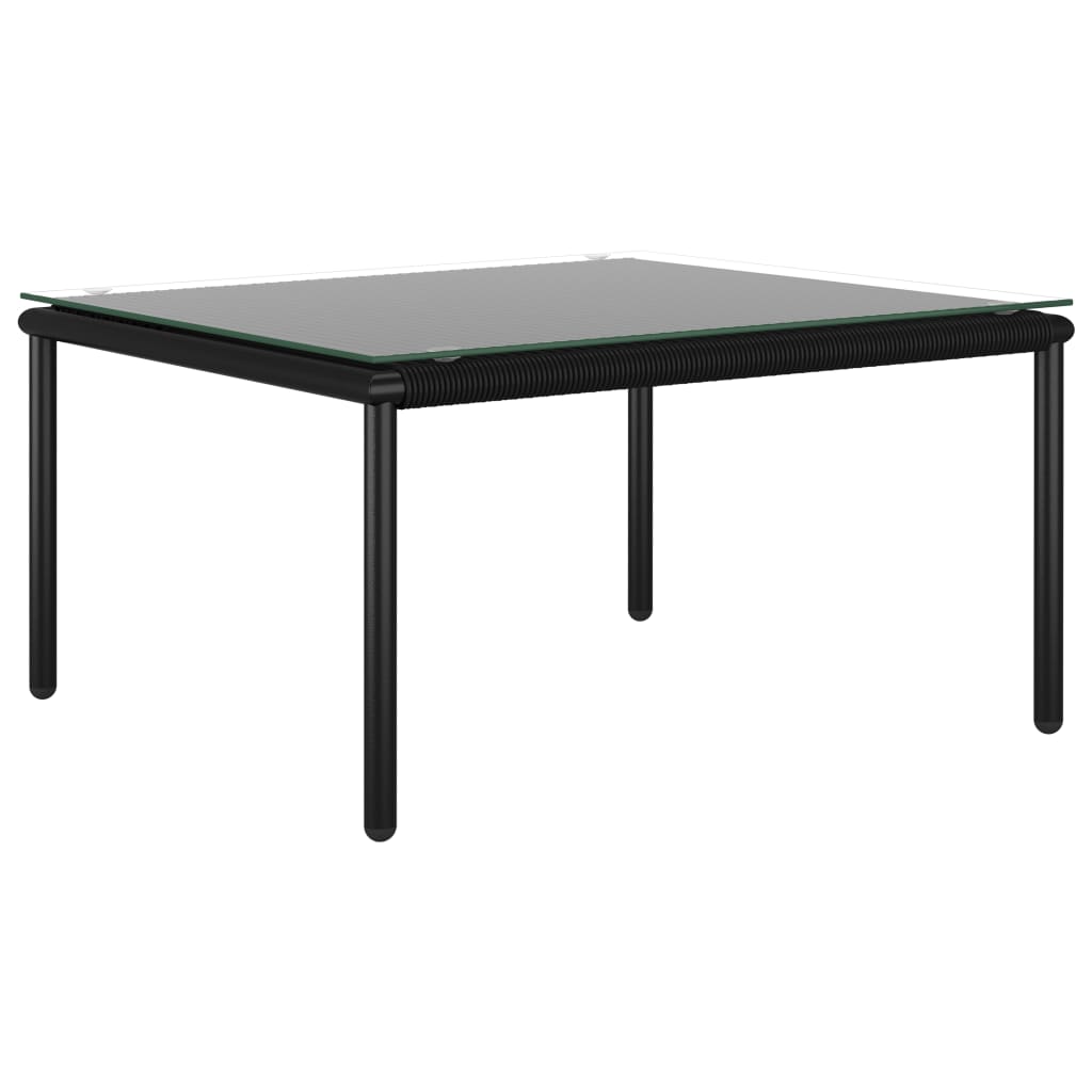 Set Mobilier De Grădină Cu Perne, 6 Piese, Negru, Pvc