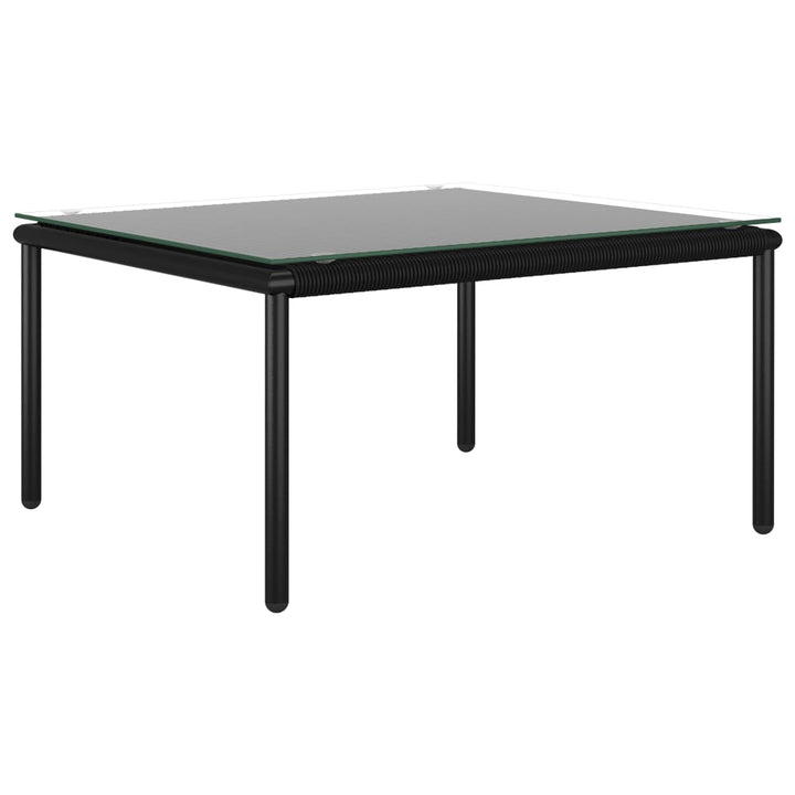 Set Mobilier De Grădină Cu Perne, 6 Piese, Negru, Pvc