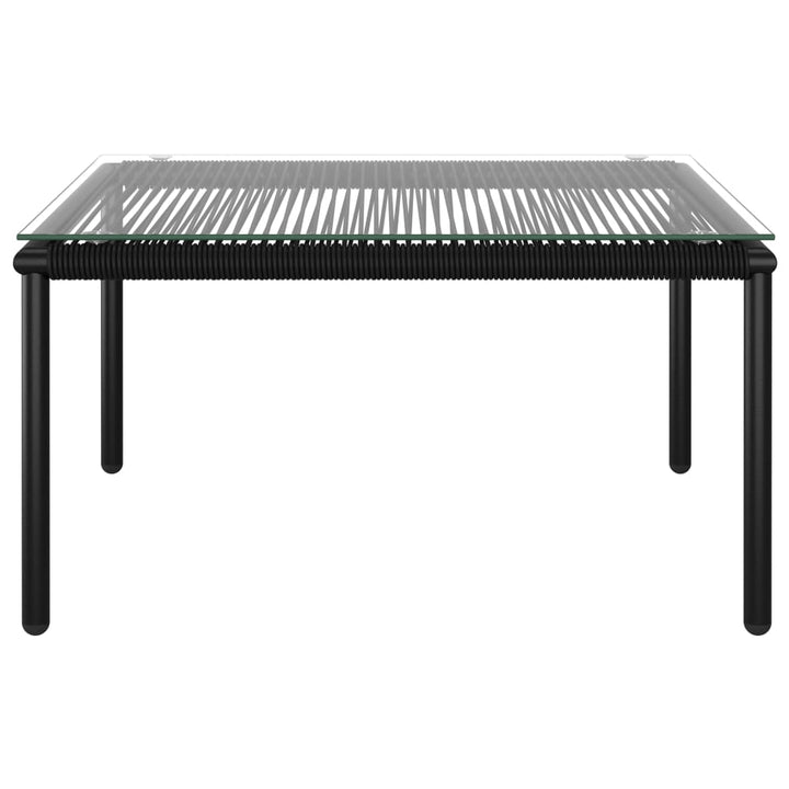 Set Mobilier De Grădină Cu Perne, 6 Piese, Negru, Pvc