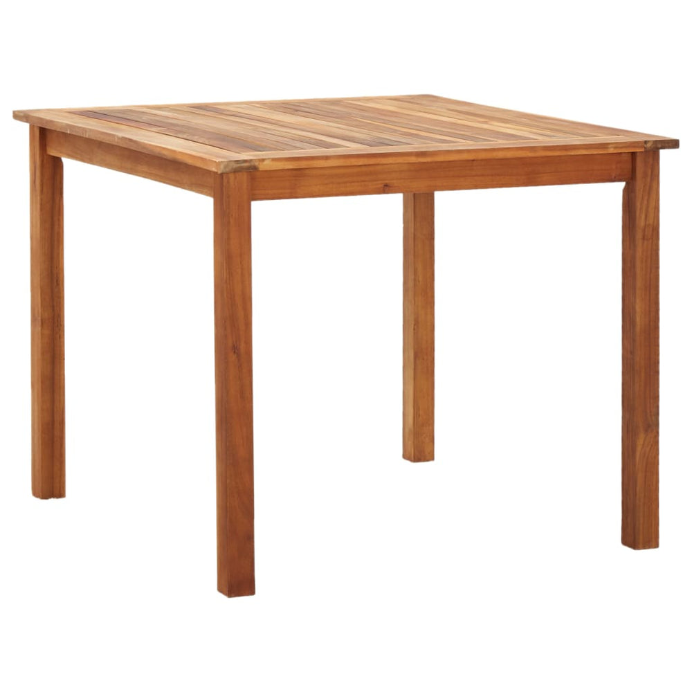 Set Mobilier De Exterior, 5 Piese, Gri, Poliratan, Lemn Acacia