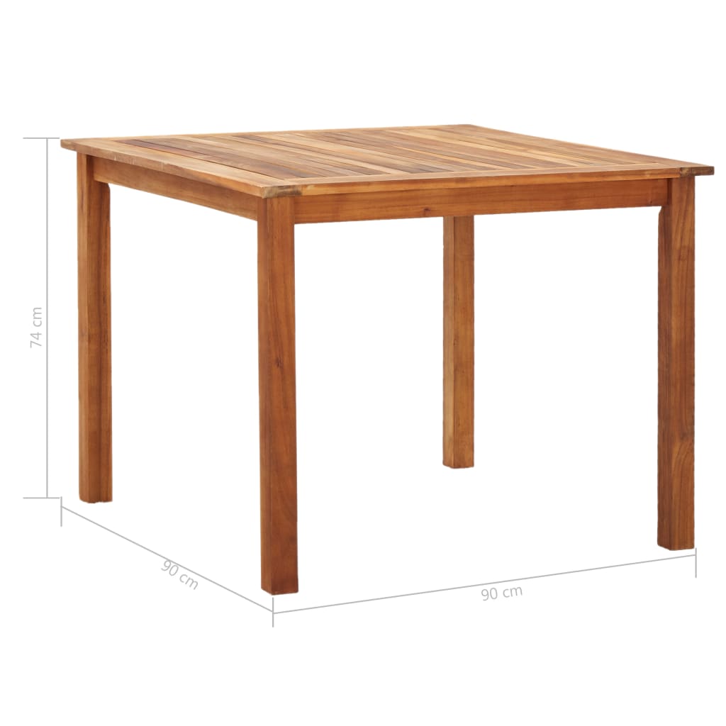 Set Mobilier De Exterior, 5 Piese, Gri, Poliratan, Lemn Acacia