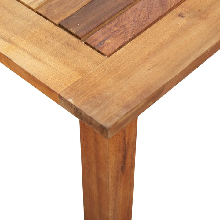 Set Mobilier De Exterior, 5 Piese, Gri, Poliratan, Lemn Acacia