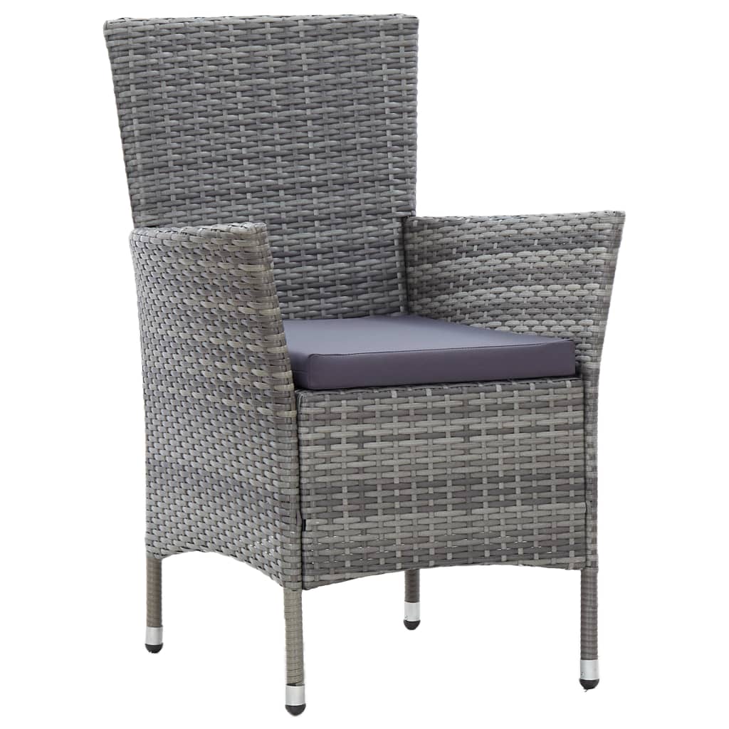 Set Mobilier De Exterior Cu Perne, 5 Piese, , Poliratan