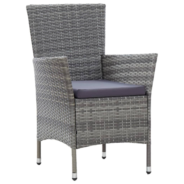 Set Mobilier De Exterior Cu Perne, 5 Piese, , Poliratan