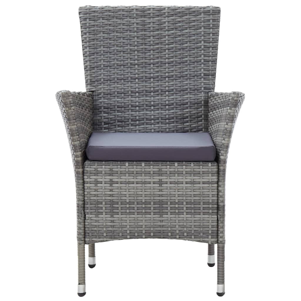 Set Mobilier De Exterior Cu Perne, 5 Piese, , Poliratan