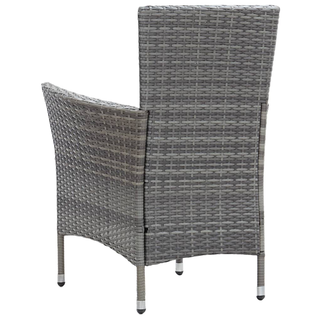 Set Mobilier De Exterior Cu Perne, 5 Piese, , Poliratan