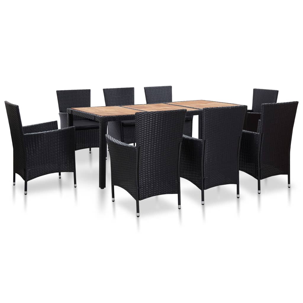 Set Mobilier De Exterior Cu Perne, 5 Piese, , Poliratan