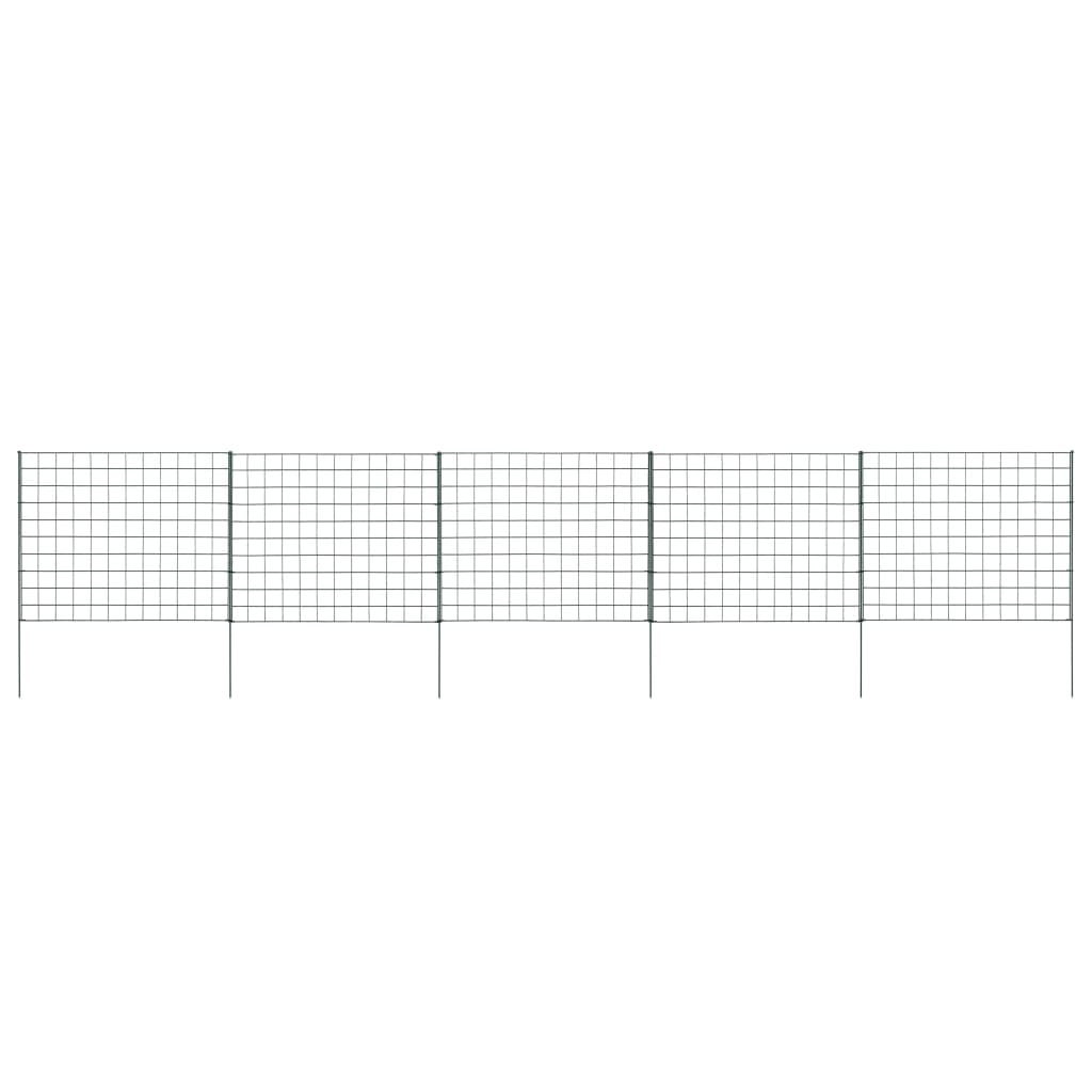 Set Gard De Grădină Arcuit, Verde, 77,5 X 78,5 Cm
