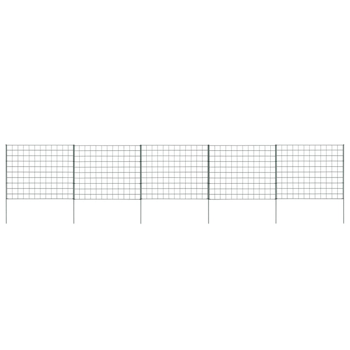 Set Gard De Grădină Arcuit, Verde, 77,5 X 78,5 Cm