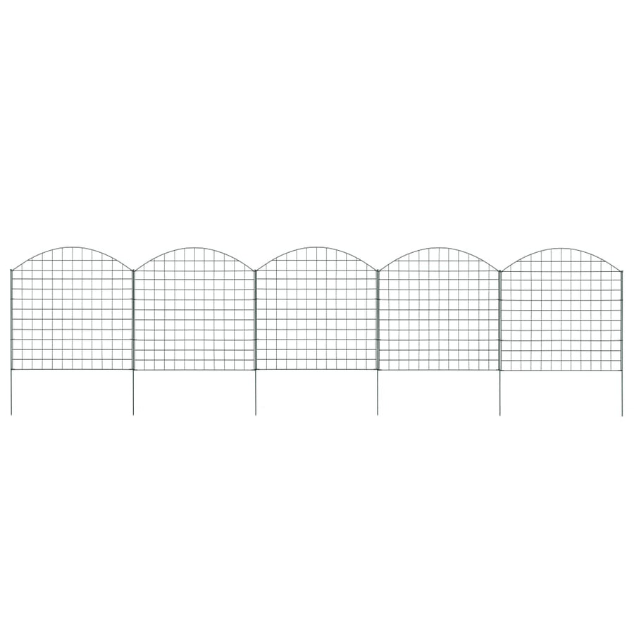 Set Gard De Grădină Arcuit, Verde, 77,5 X 78,5 Cm