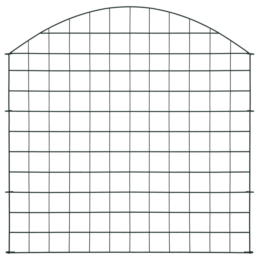 Set Gard De Grădină Arcuit, Verde, 77,5 X 78,5 Cm