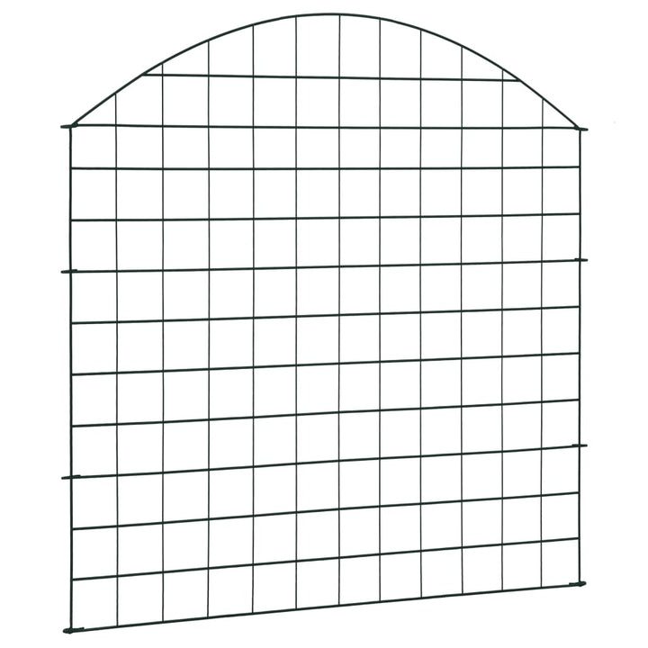Set Gard De Grădină Arcuit, Verde, 77,5 X 78,5 Cm