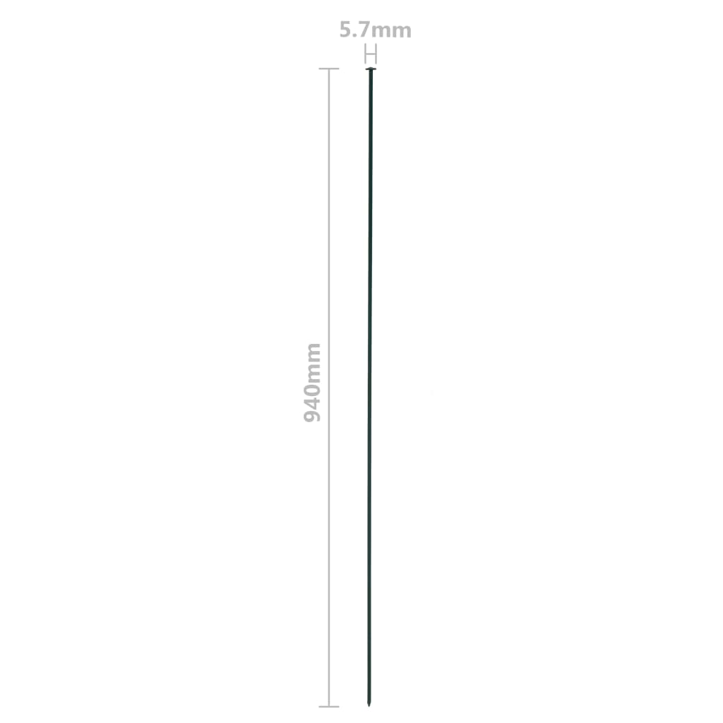 Set Gard De Grădină Arcuit, Verde, 77,5 X 78,5 Cm