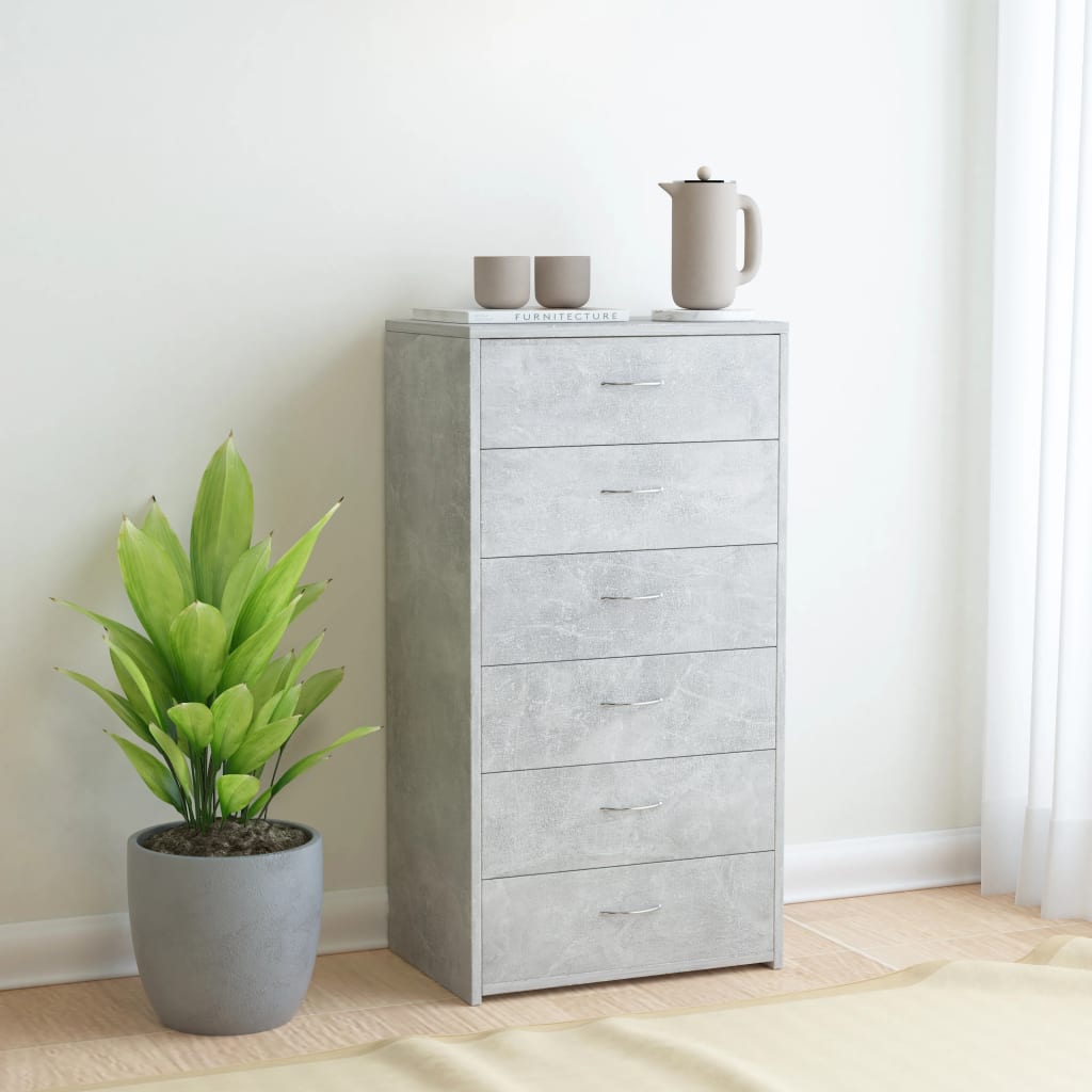 Dulap Cu 6 Sertare, , 50X34X96 Cm, Lemn Prelucrat