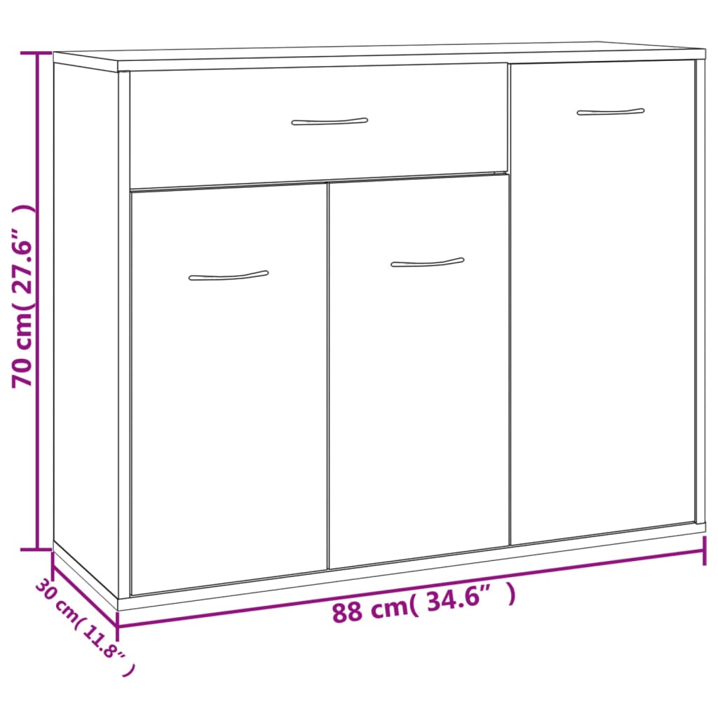 Dulap, , 88 X 30 X 70 Cm, Lemn Prelucrat