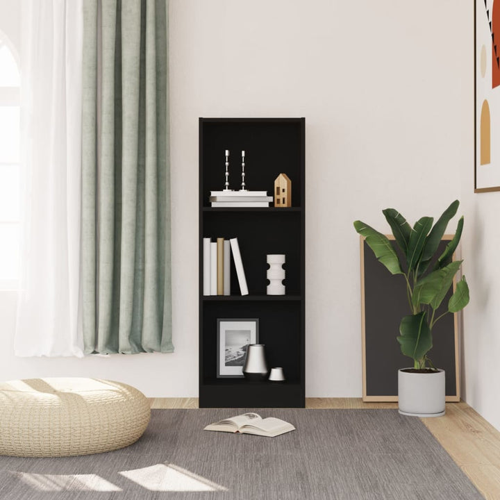 Bibliotecă Cu 3 Rafturi, , 40X24X, Lemn Compozit