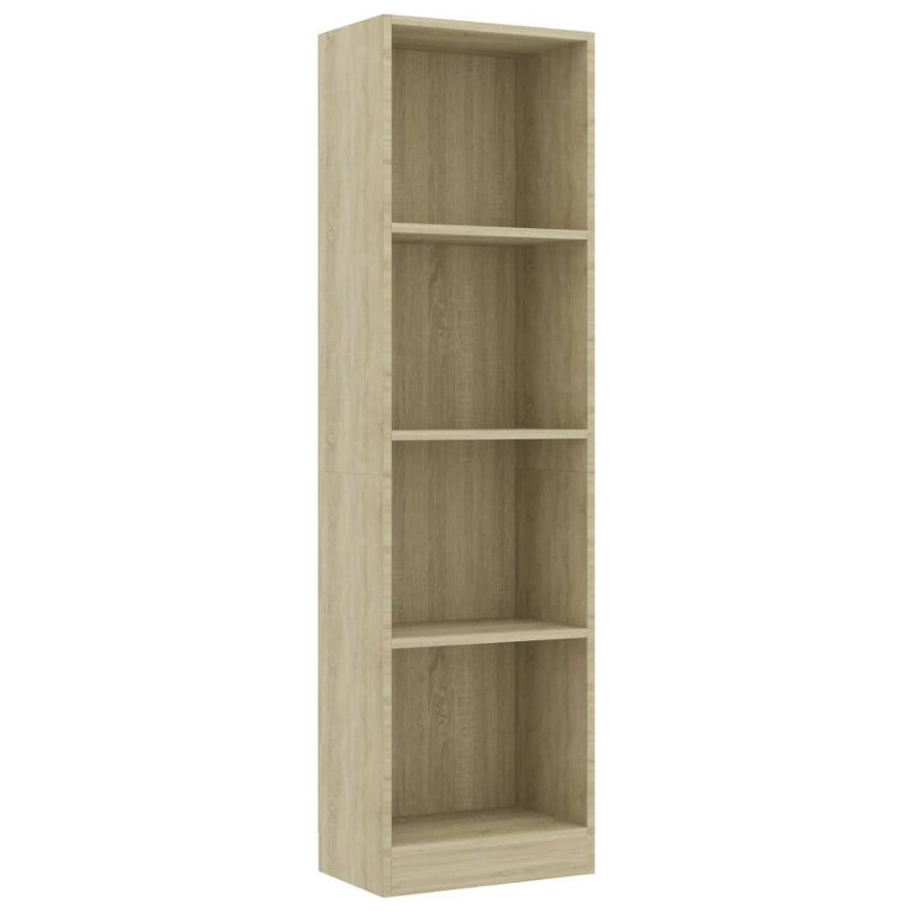 Bibliotecă 4 Rafturi 40X24X, Lemn Prelucrat