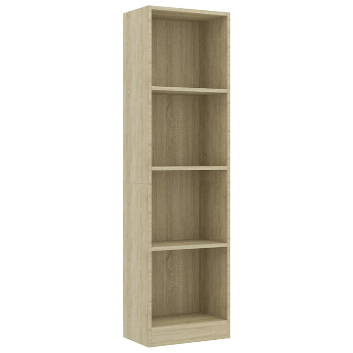 Bibliotecă 4 Rafturi 40X24X, Lemn Prelucrat