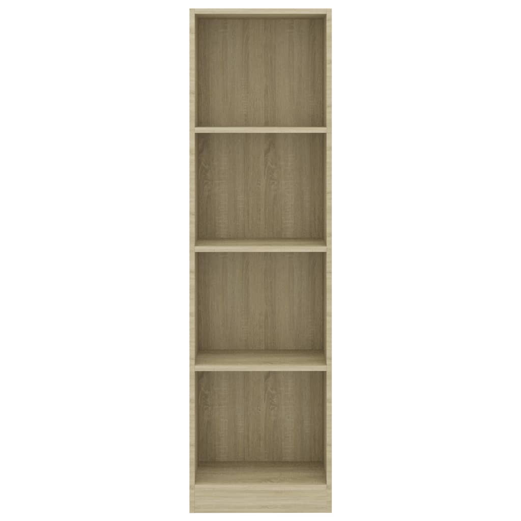 Bibliotecă 4 Rafturi 40X24X, Lemn Prelucrat
