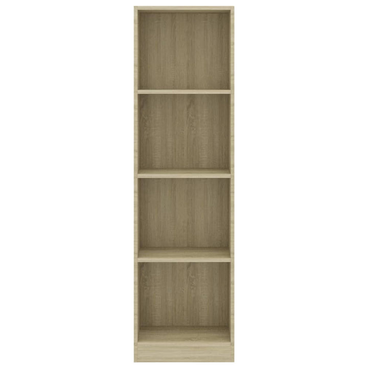 Bibliotecă 4 Rafturi 40X24X, Lemn Prelucrat