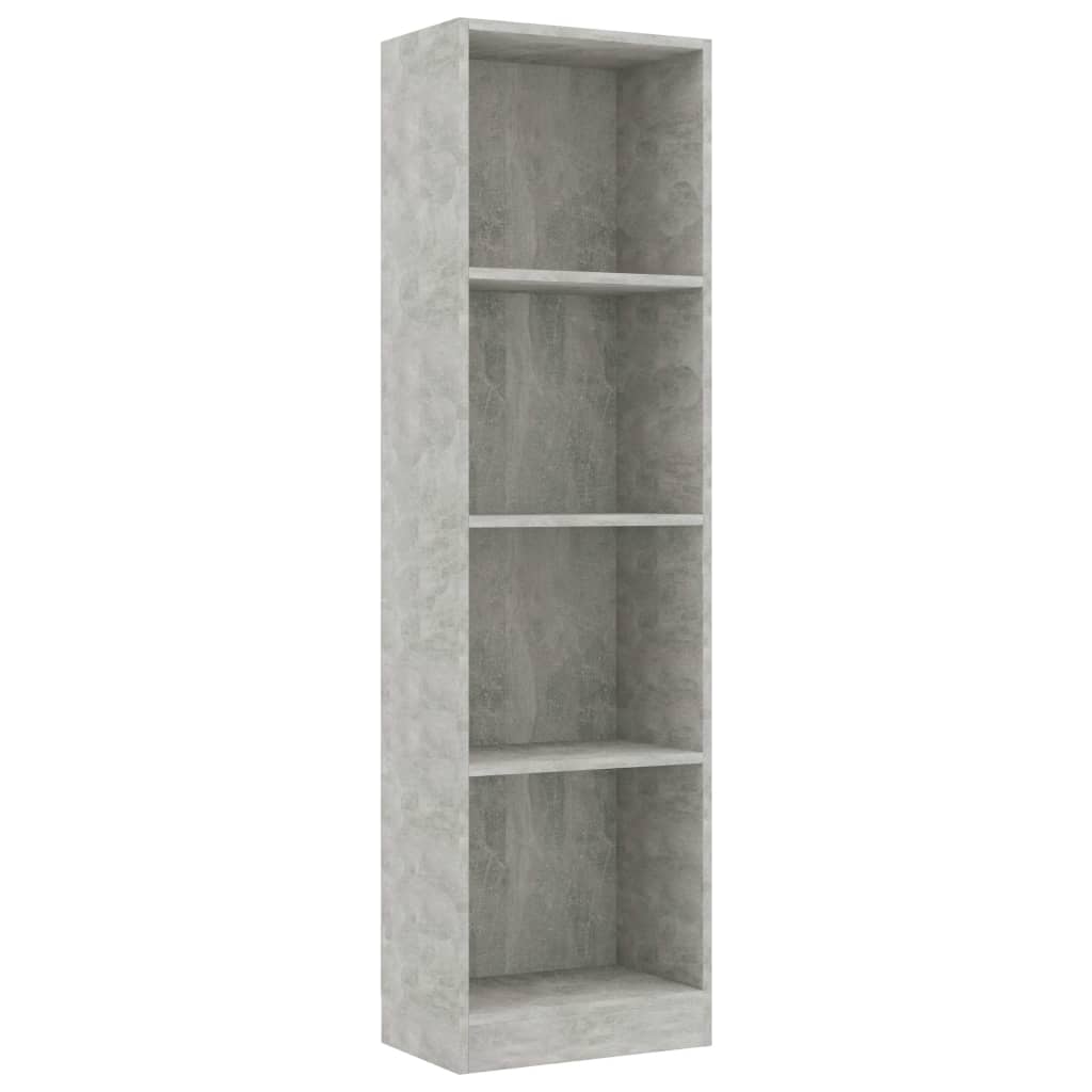 Bibliotecă Cu 4 Rafturi , 40X24X, Lemn Prelucrat