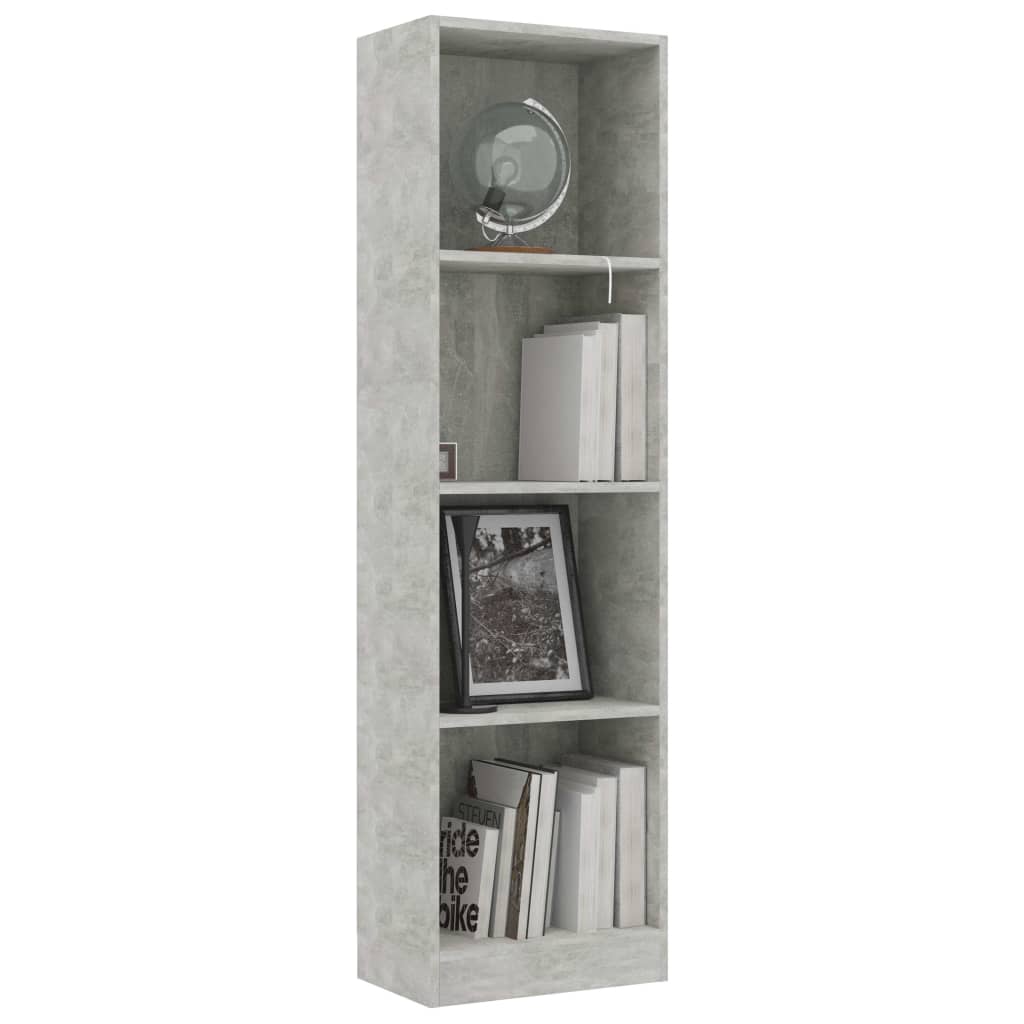 Bibliotecă Cu 4 Rafturi , 40X24X, Lemn Prelucrat