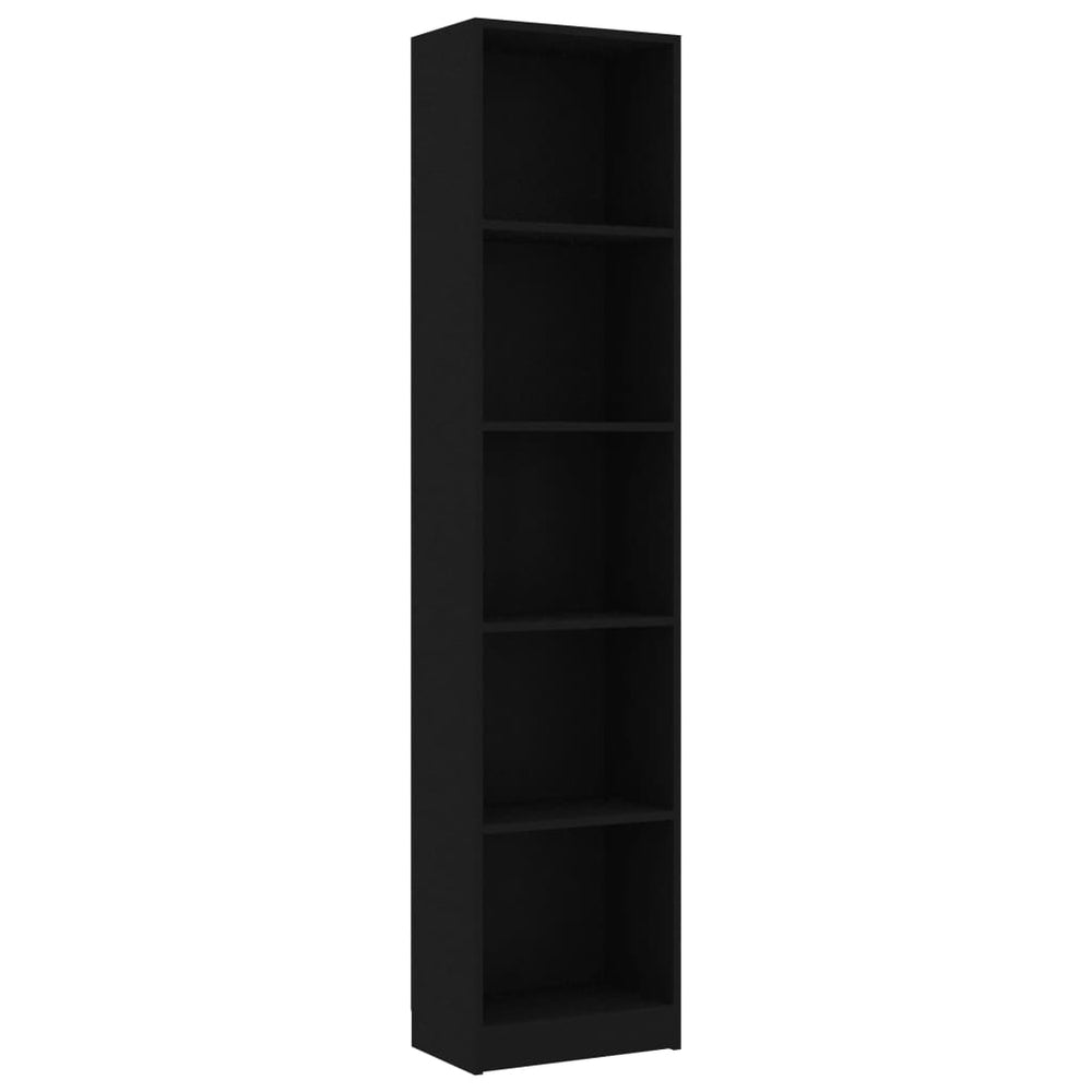 Bibliotecă Cu 5 Rafturi, , 40X24X, Lemn Prelucrat