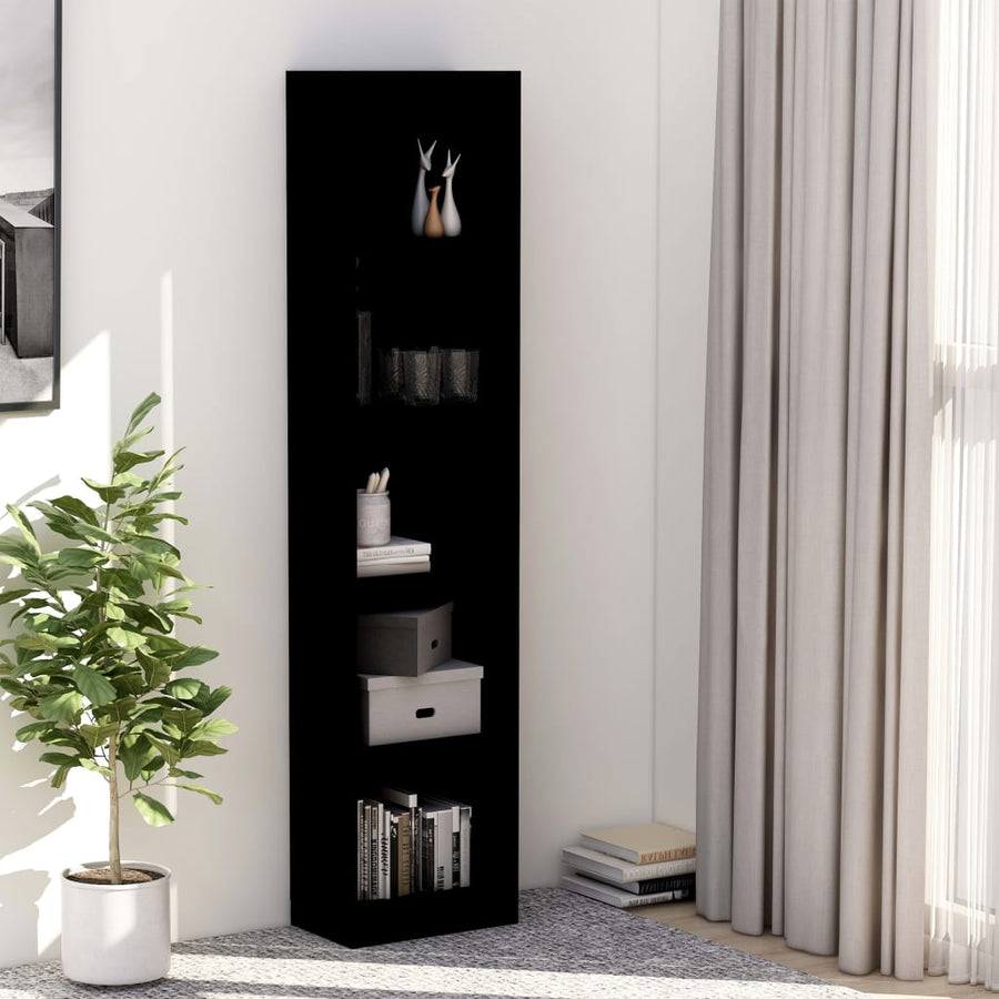 Bibliotecă Cu 5 Rafturi, , 40X24X, Lemn Prelucrat