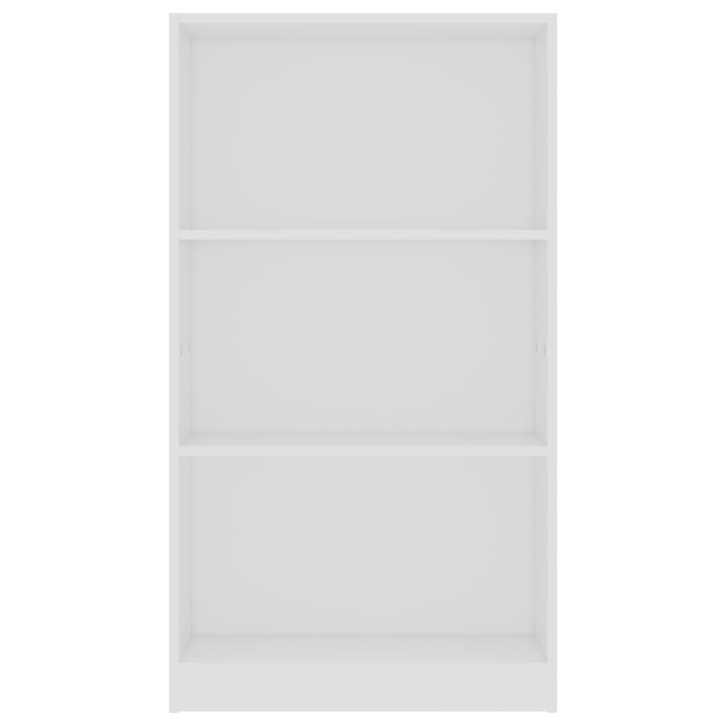 Bibliotecă Cu 3 Rafturi, , 60X24X, Lemn Compozit