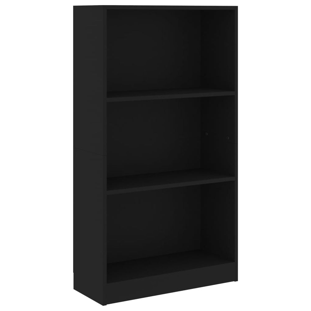 Bibliotecă Cu 3 Rafturi, , 60X24X, Lemn Compozit