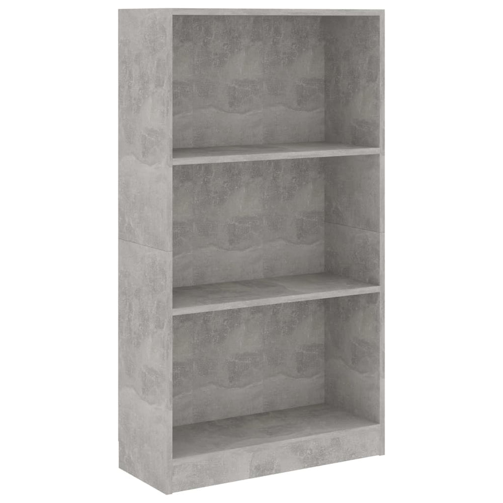 Bibliotecă Cu 3 Rafturi, , 60X24X, Lemn Compozit