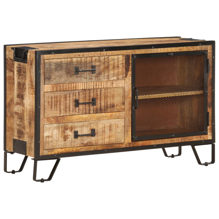 Dulap, 100X31X60 Cm, Lemn Masiv De Mango Nefinisat
