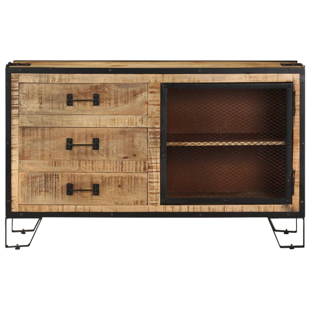 Dulap, 100X31X60 Cm, Lemn Masiv De Mango Nefinisat