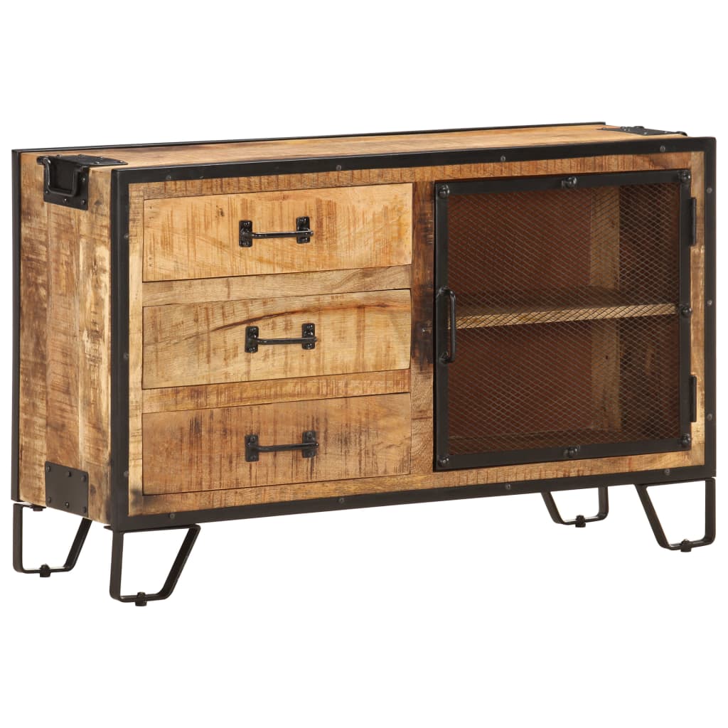 Dulap, 100X31X60 Cm, Lemn Masiv De Mango Nefinisat