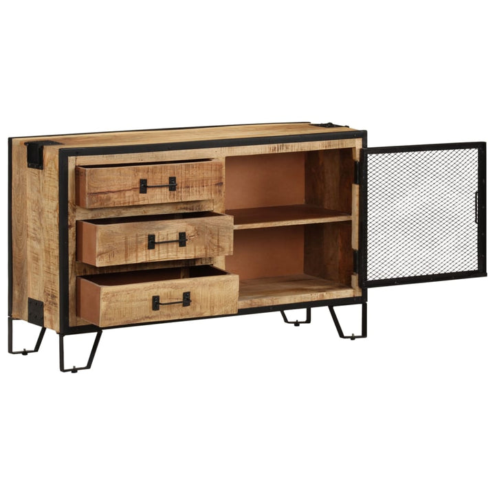 Dulap, 100X31X60 Cm, Lemn Masiv De Mango Nefinisat