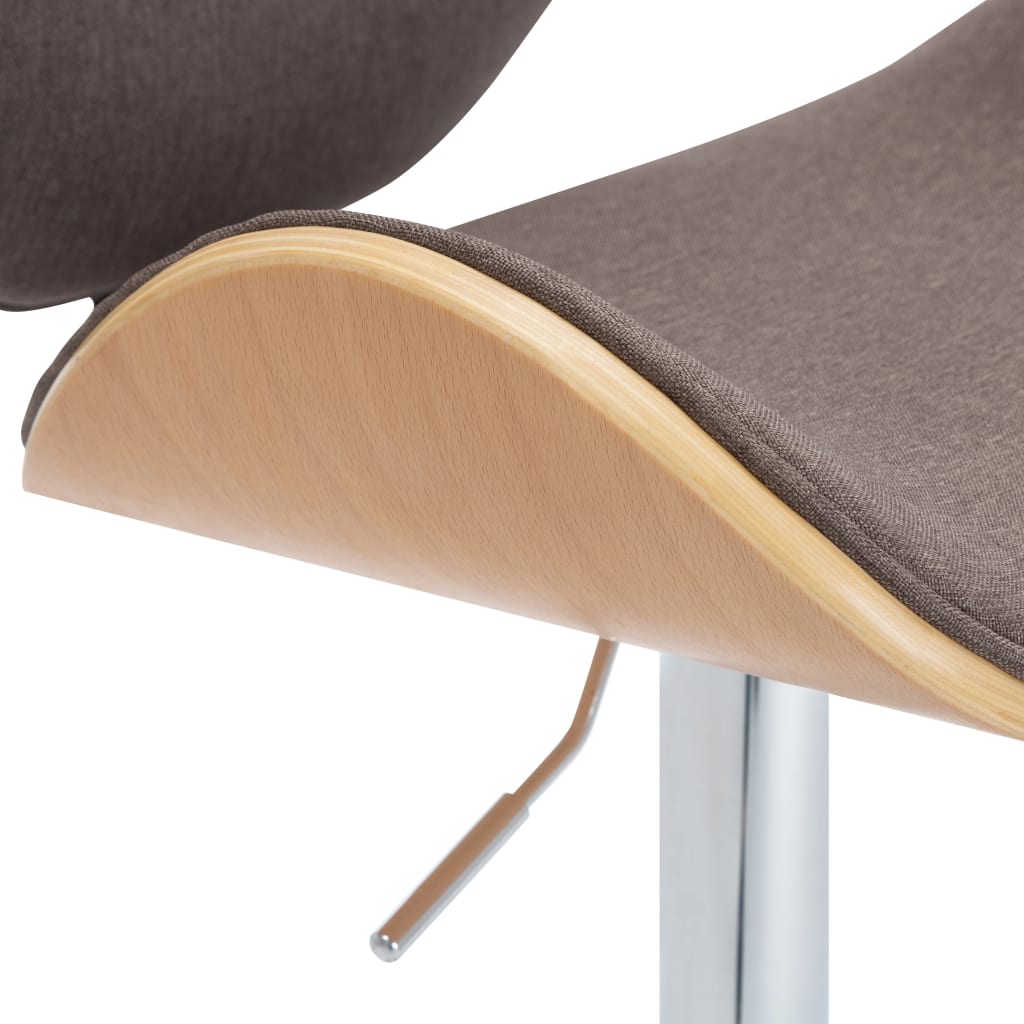 Scaun De Bar, Gri Taupe, Material Textil