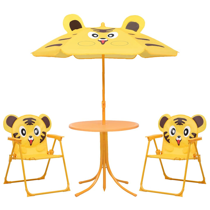 Set Bistro De Grădină Pentru Copii, Cu Umbrelă, 3 Piese,