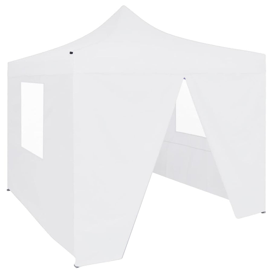 Cort De Petrecere Pliabil Cu 4 Pereți, Alb, 3 X 3 M, Oțel