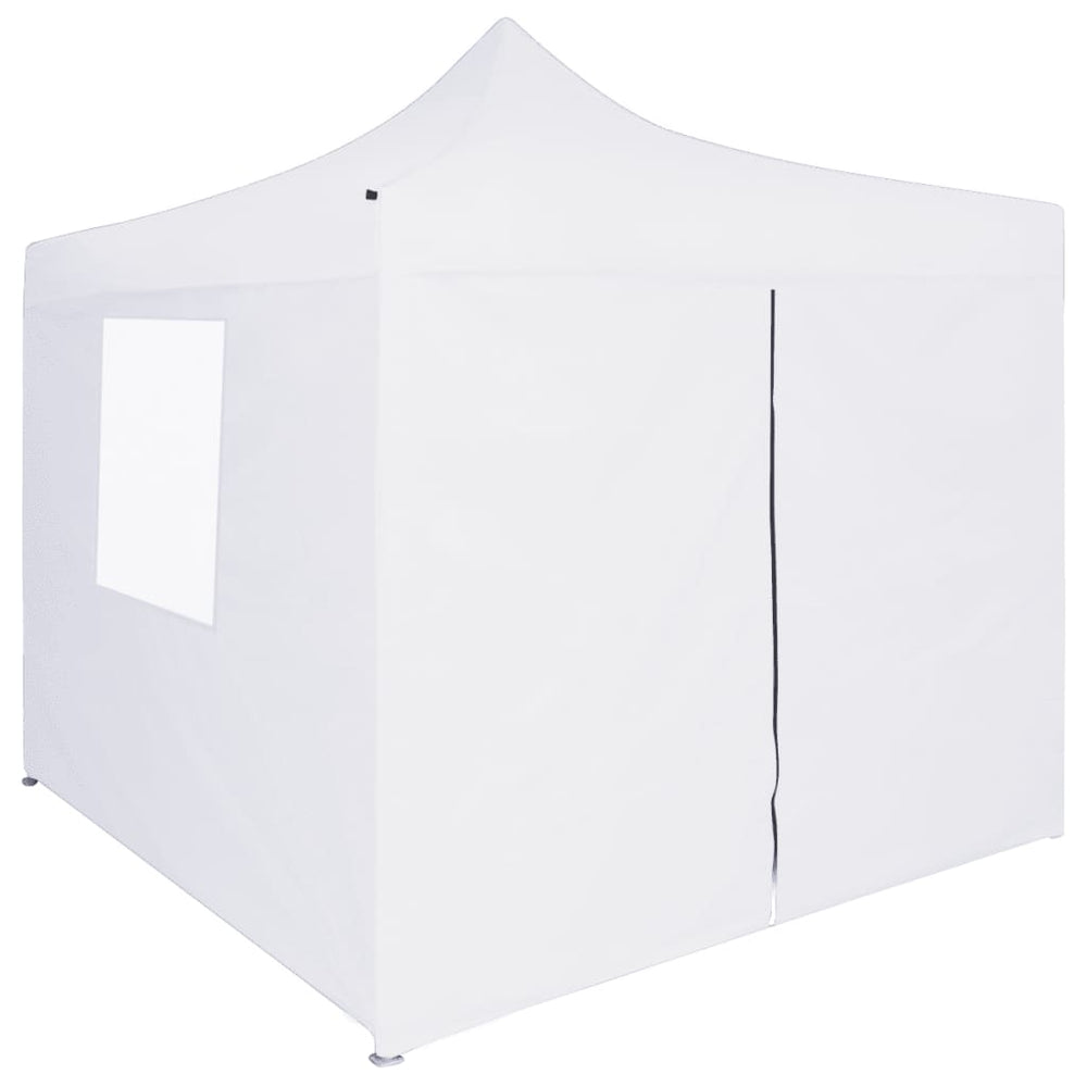 Cort De Petrecere Pliabil Cu 4 Pereți, Alb, 3 X 3 M, Oțel