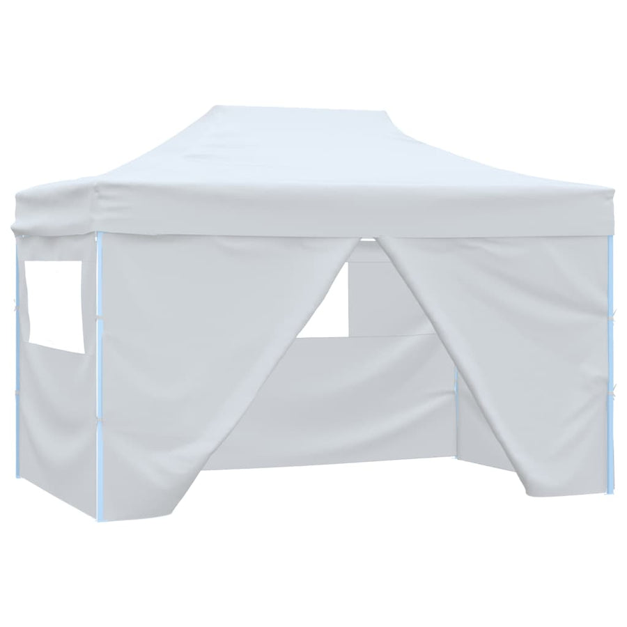 Cort De Petrecere Pliabil Cu 4 Pereți, Alb, 3 X 4,5 M