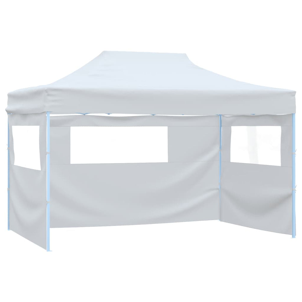 Cort De Petrecere Pliabil Cu 4 Pereți, Alb, 3 X 4,5 M