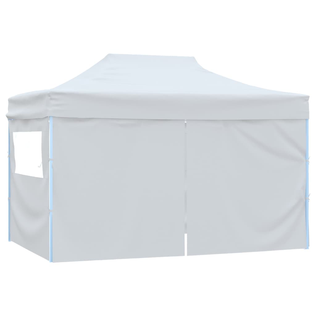 Cort De Petrecere Pliabil Cu 4 Pereți, Alb, 3 X 4,5 M