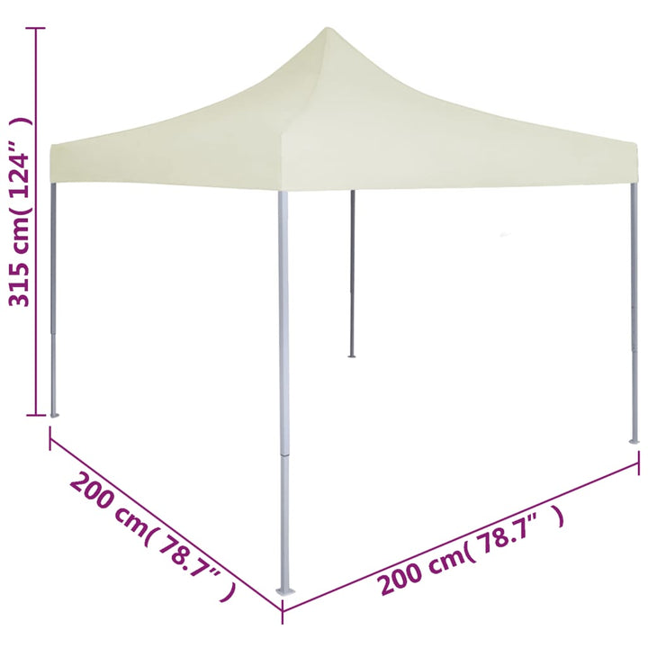 Cort De Petrecere Pliabil Profesional, , 2 X 2 M, Oțel