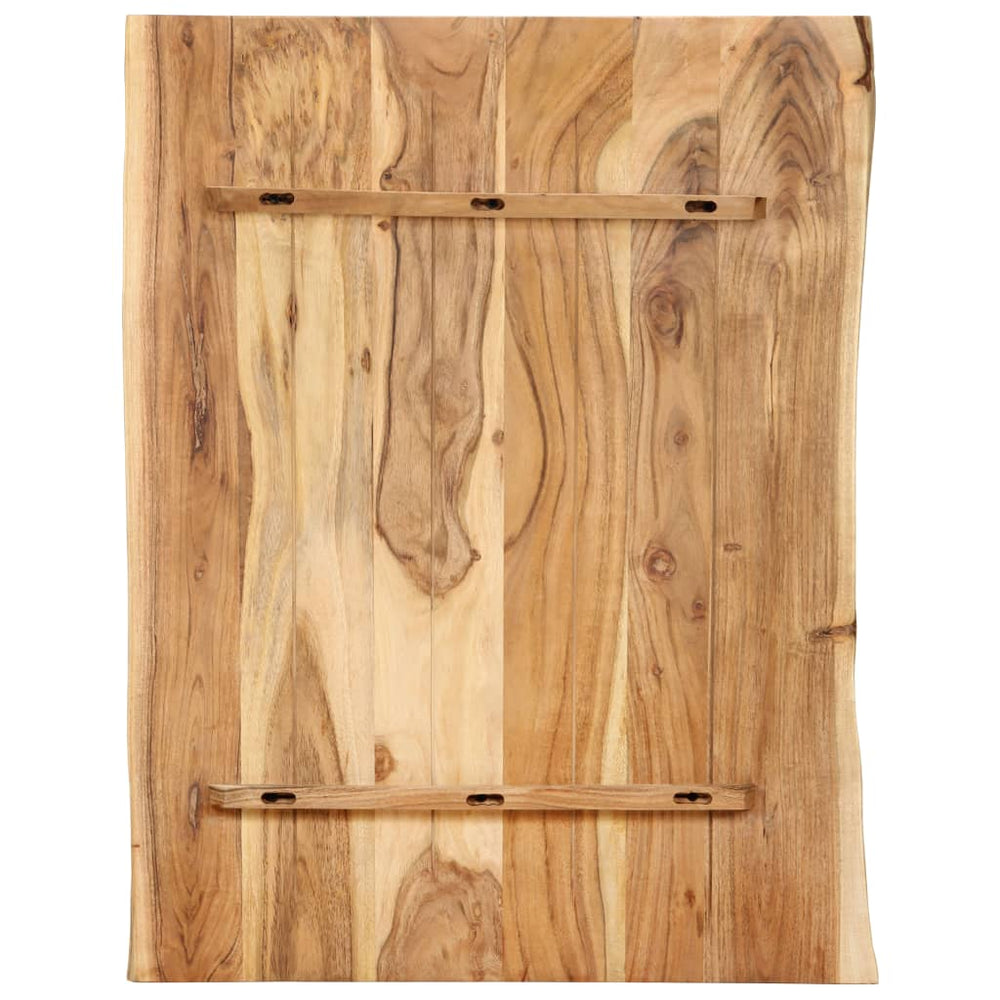 Blat De Masă, 80X(50-60)X2,5 Cm, Lemn Masiv De Acacia