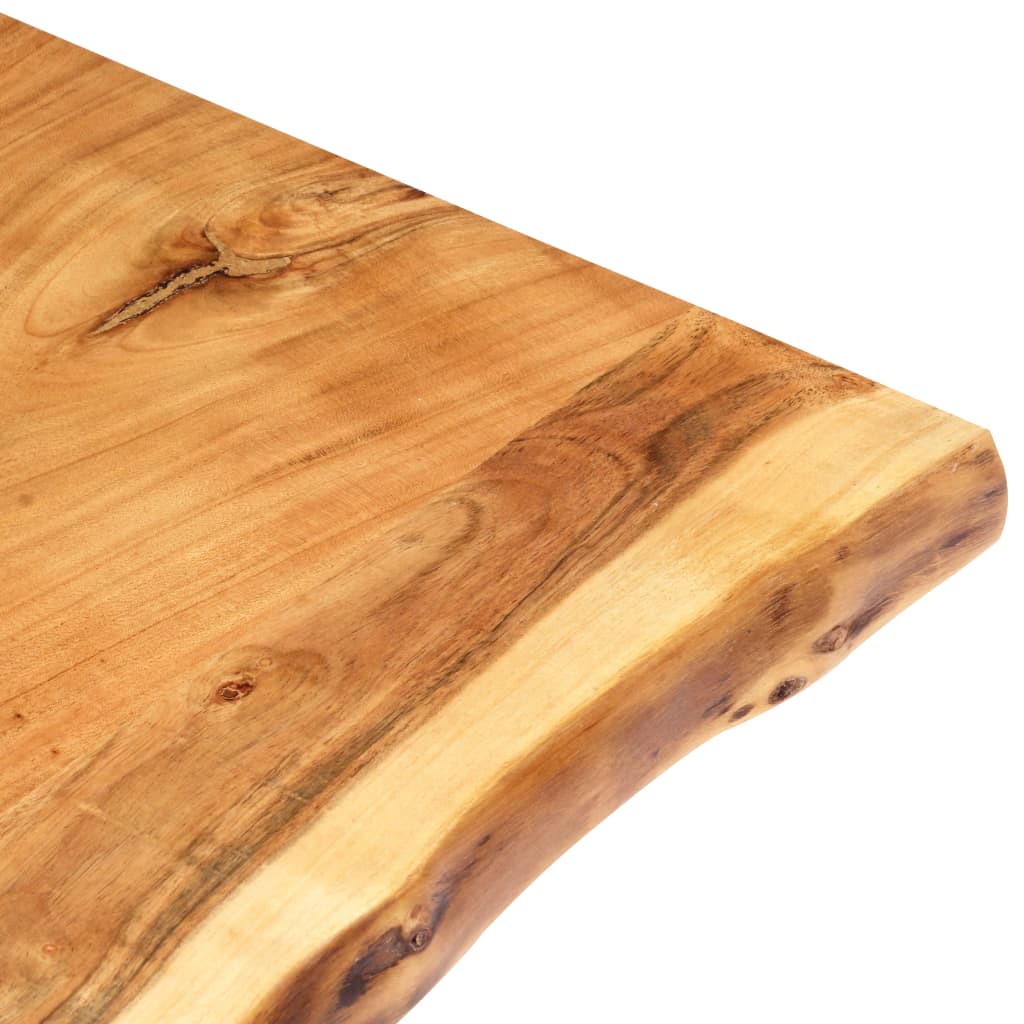Blat De Masă, 80X(50-60)X2,5 Cm, Lemn Masiv De Acacia