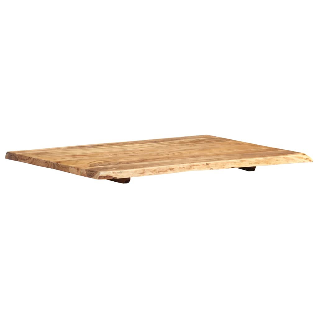 Blat De Masă, 80X(50-60)X2,5 Cm, Lemn Masiv De Acacia