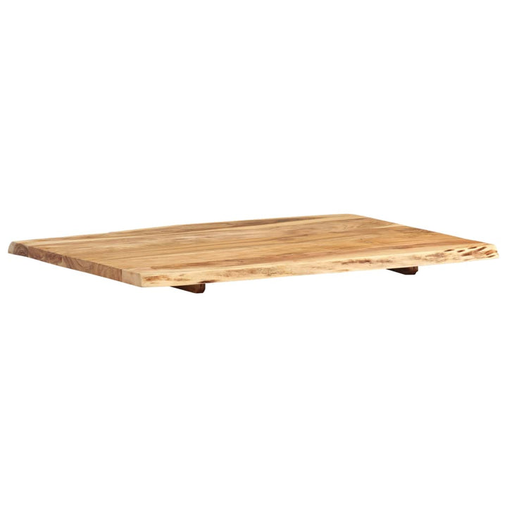 Blat De Masă, 80X(50-60)X2,5 Cm, Lemn Masiv De Acacia