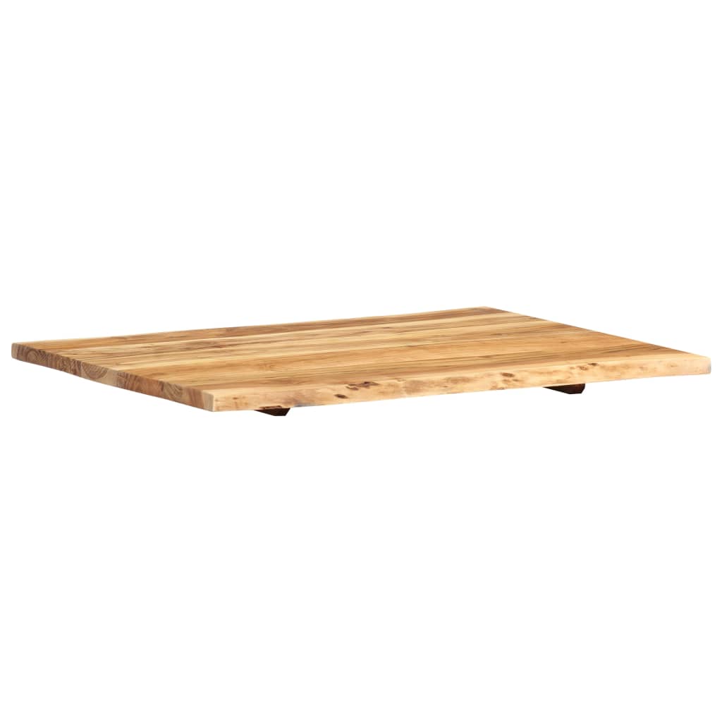 Blat De Masă, 80X(50-60)X2,5 Cm, Lemn Masiv De Acacia