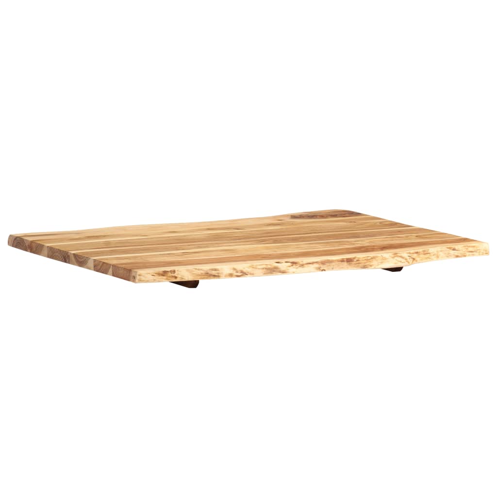 Blat De Masă, 80X(50-60)X2,5 Cm, Lemn Masiv De Acacia